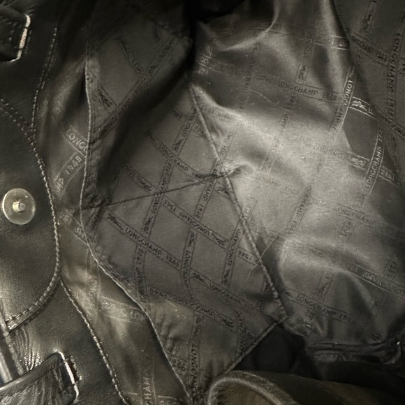 EUC Timeless Black Extra Soft Leather Bag | Two Exterior Pockets | Snap Closure - Picture 8 of 11